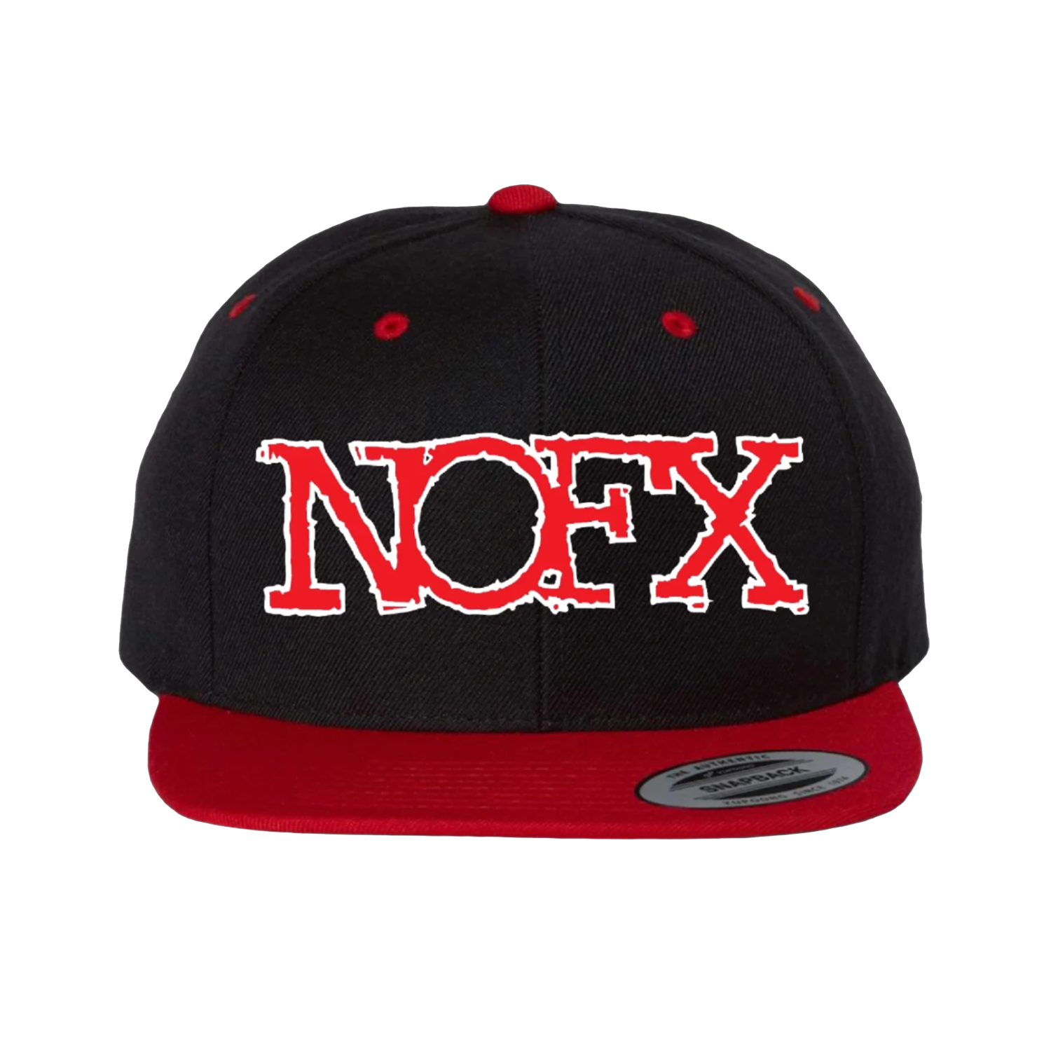 Red Puff Print Snapback – NOFX