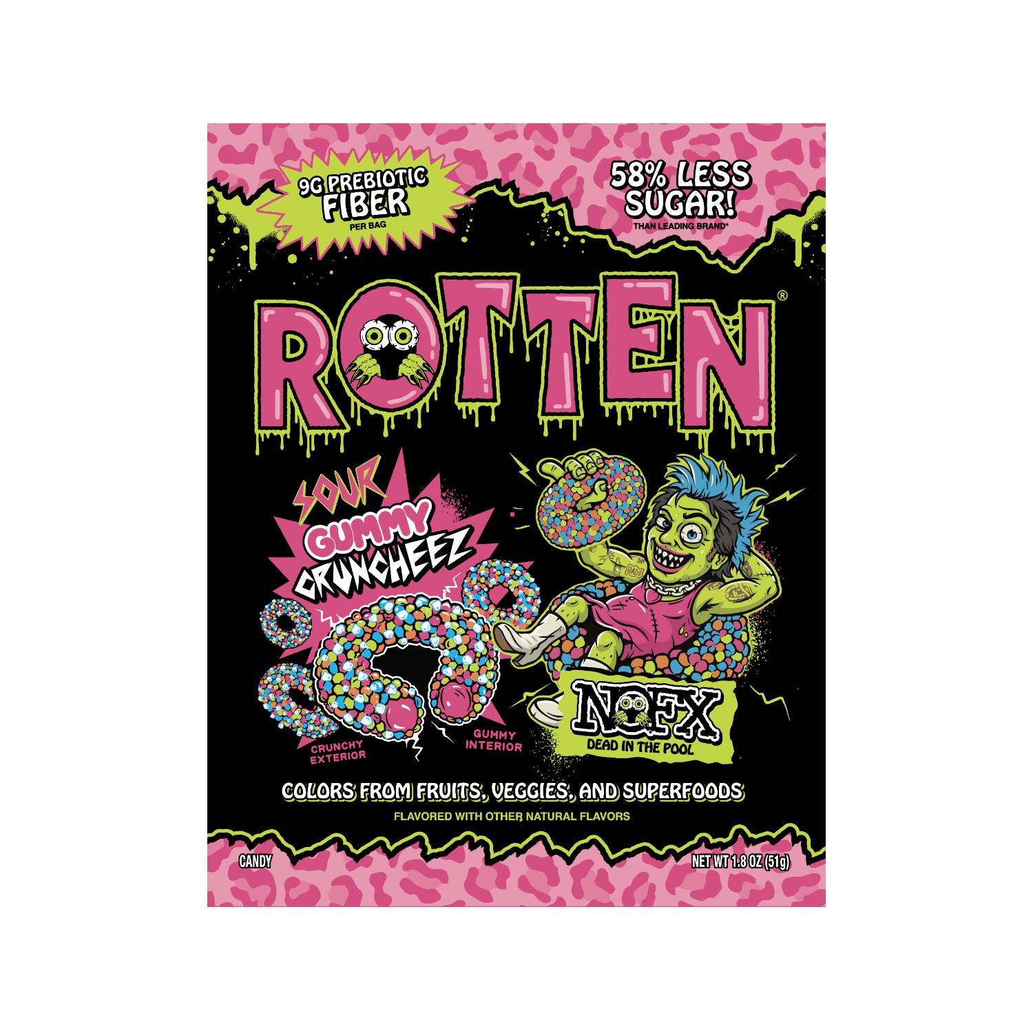 Rotten x NOFX Sour Gummy Crucheez