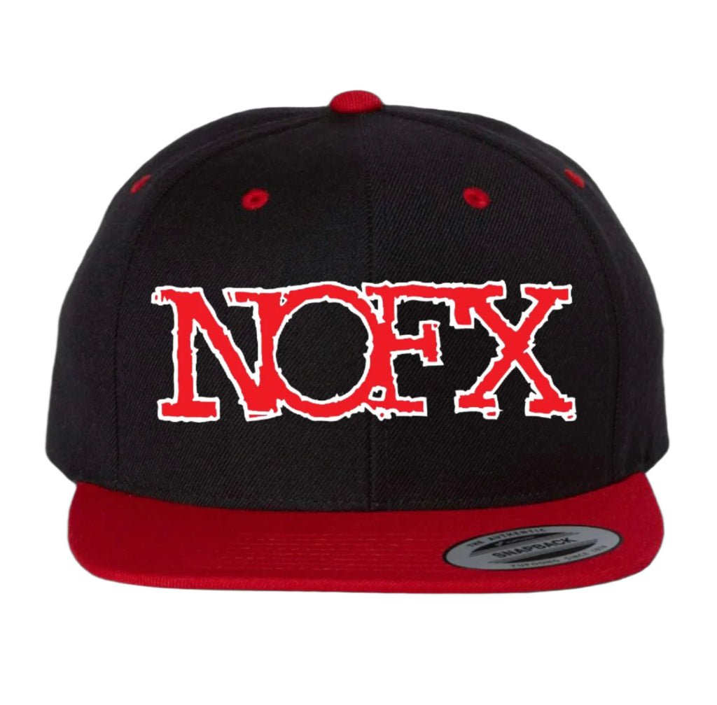 Red Puff Print Snapback – NOFX