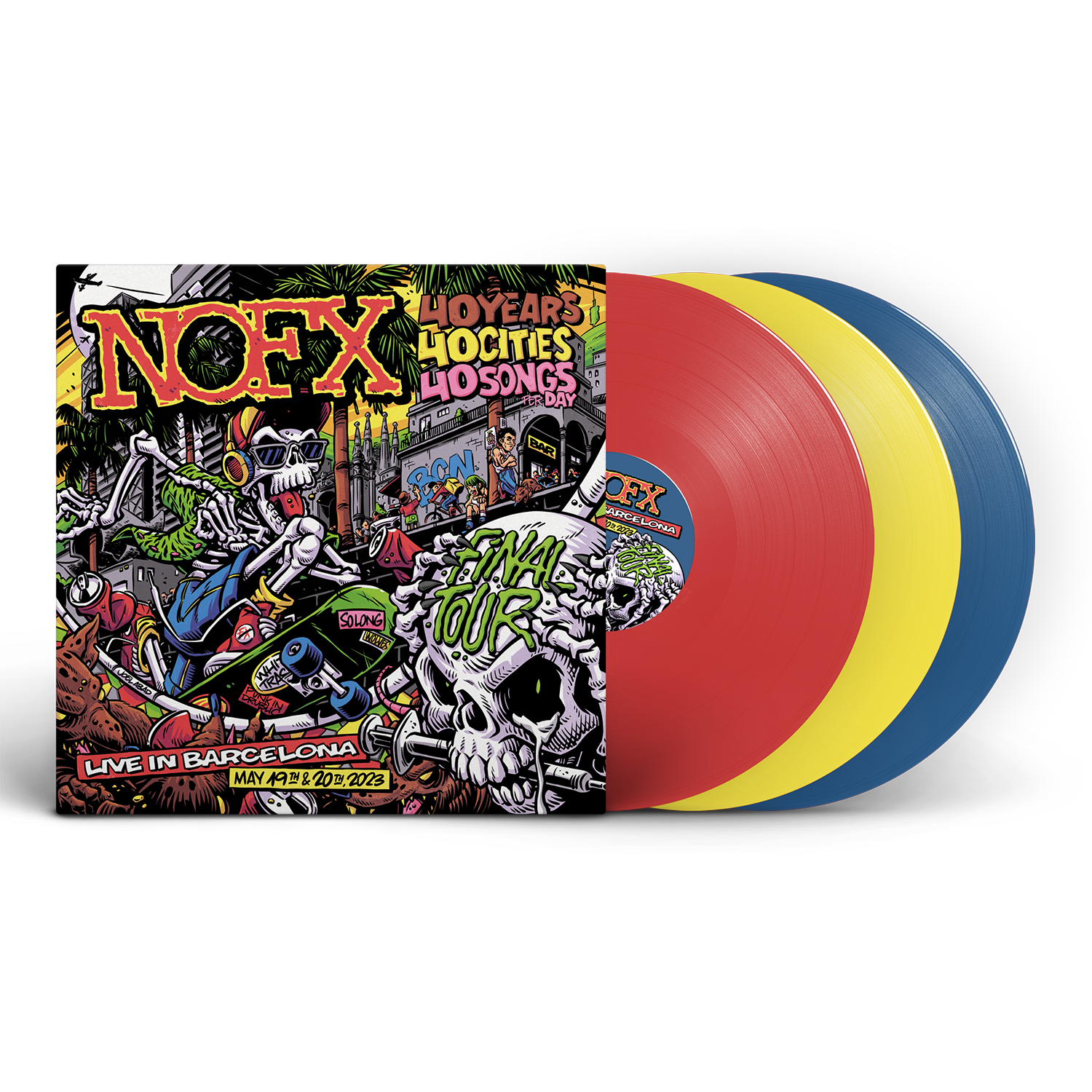 NOFX The Final Tour – Barcelona, May 19th – Triple LIVE LP